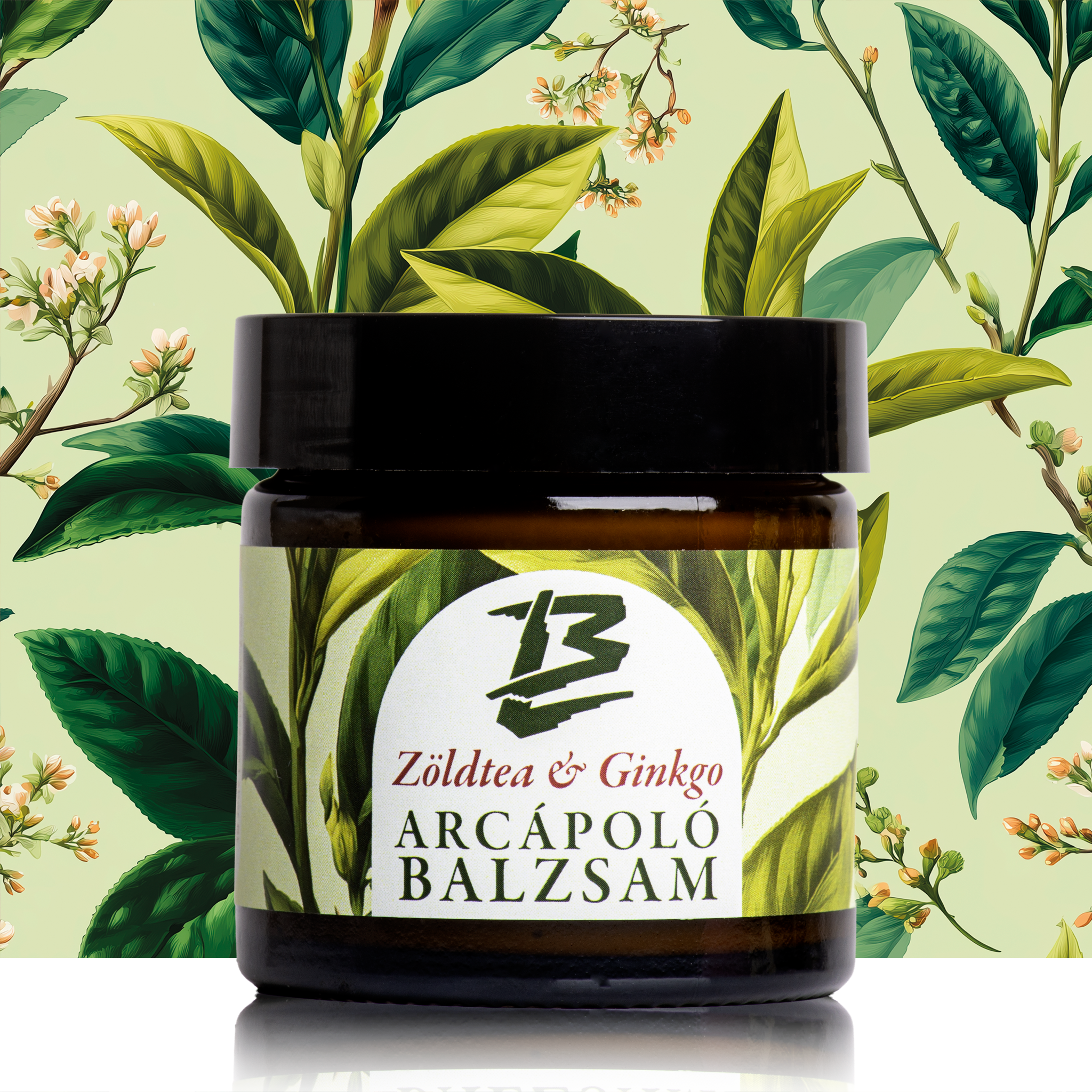 Green tea &amp; rosemary face care balm for mature skin